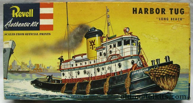 Revell 1/108 Harbor Tug Long Beach 'S' Issue -  (Tugboat), H314-129 plastic model kit